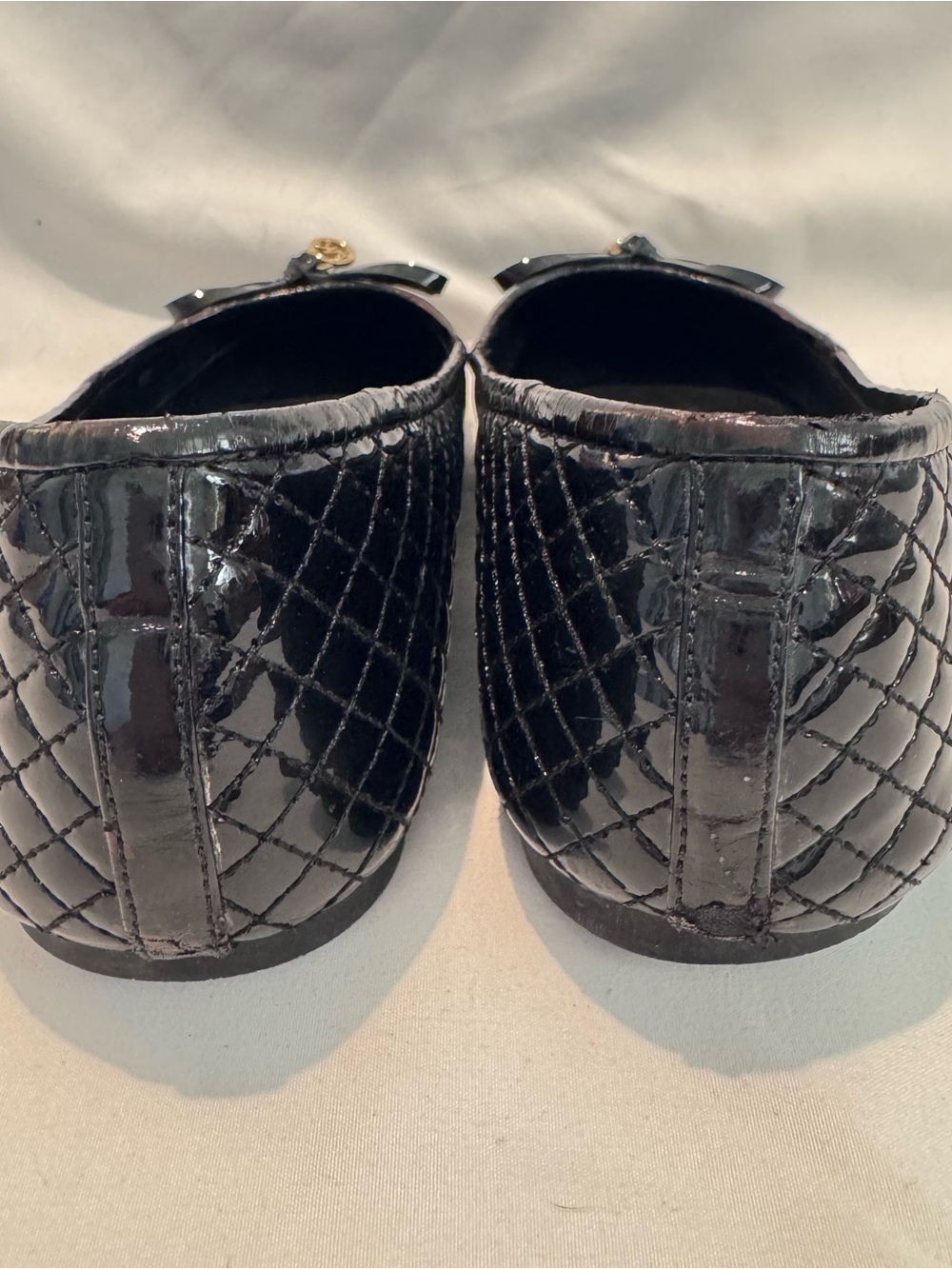 MICHAEL Michael Kors Black Melody Quilted Ballet Flats Sz 7M PW15E - Picture 6 of 7